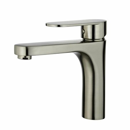 COMFORTCORRECT 2 x 5.3 x 7 in. Donostia Single Handle Bathroom Vanity Faucet Brushed Nickel CO2799587